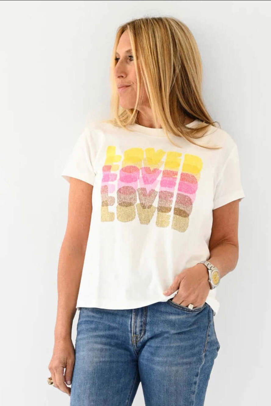 kerri rosenthal suke tee loved shirt new size large